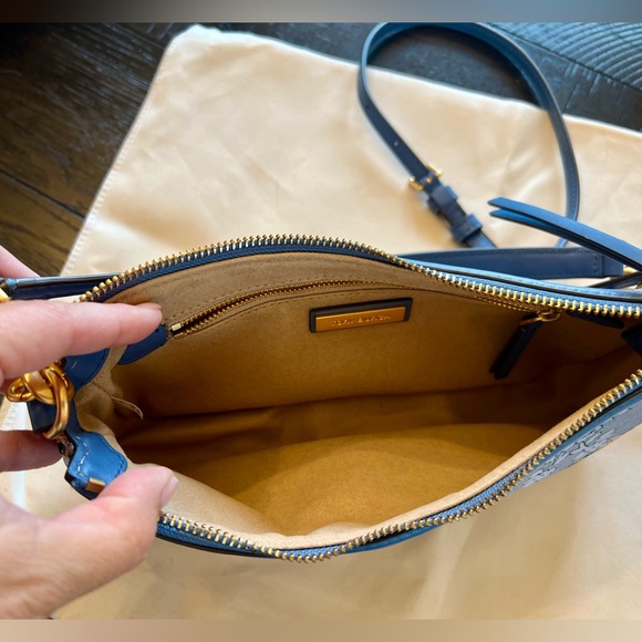 Authentic Tory Burch Monogram Brocade Studio Bag - Picture 6 of 10